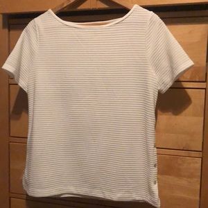 White rose and olive shirt